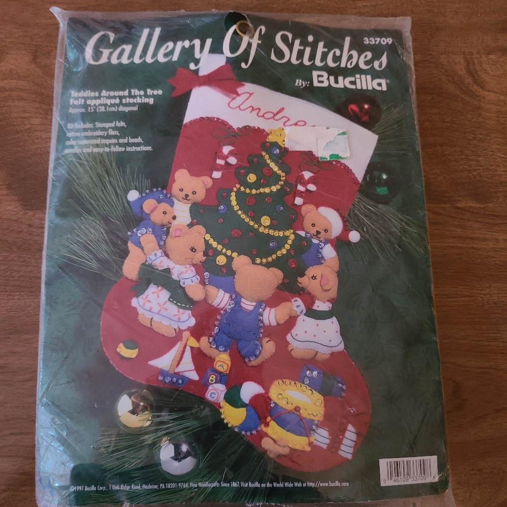Bucilla Gallery Of Sticthes Christmas Stocking